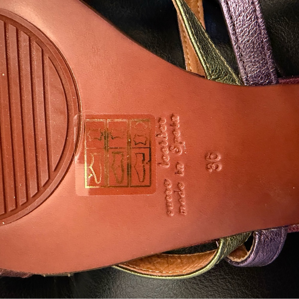 Chie Mihara Multicolor Strappy Sandals 36 NWOT - Picture 4 of 8